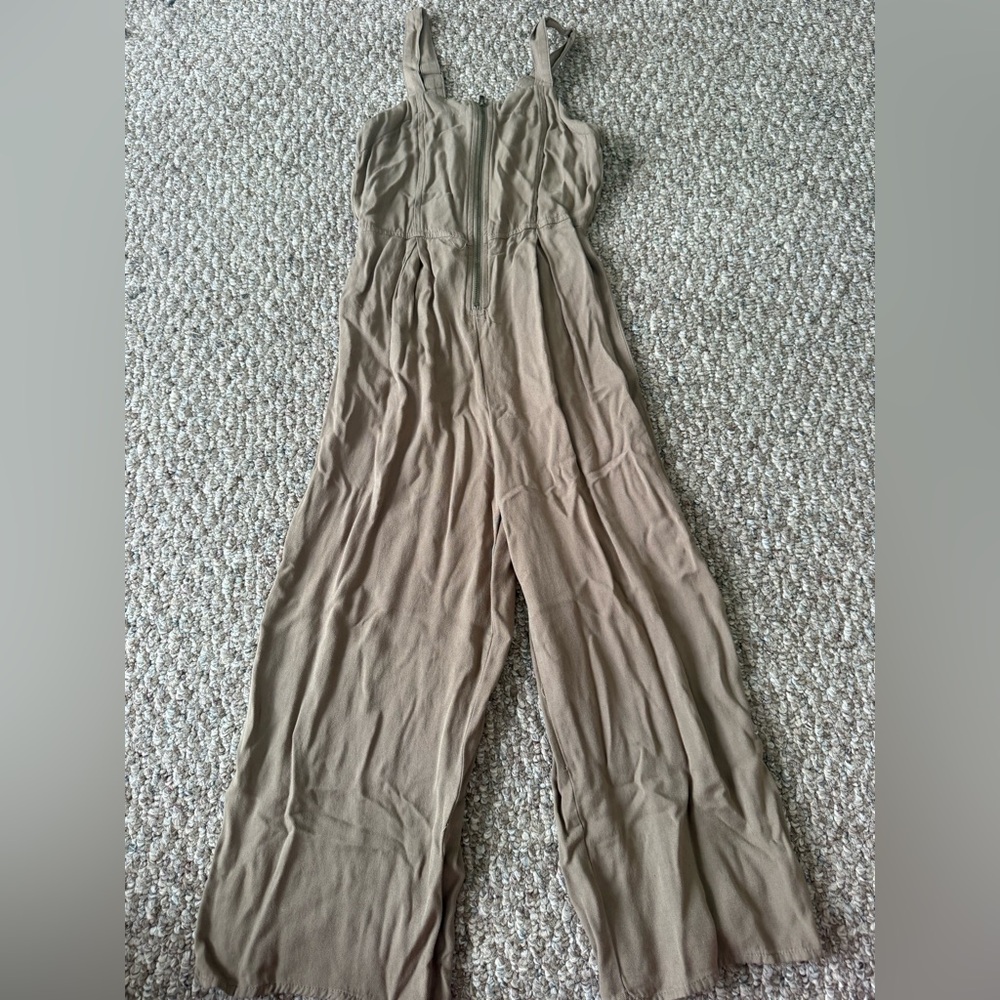 Hunter green one piece romper